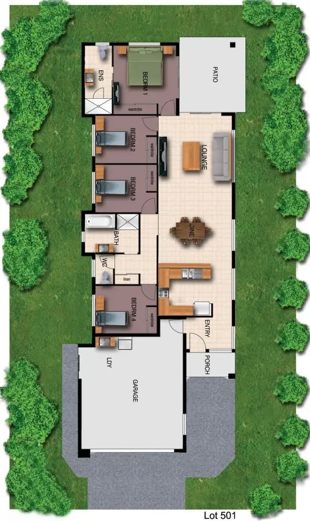 Floorplan of Homely house listing, 10 Brockman Way, Smithfield QLD 4878
