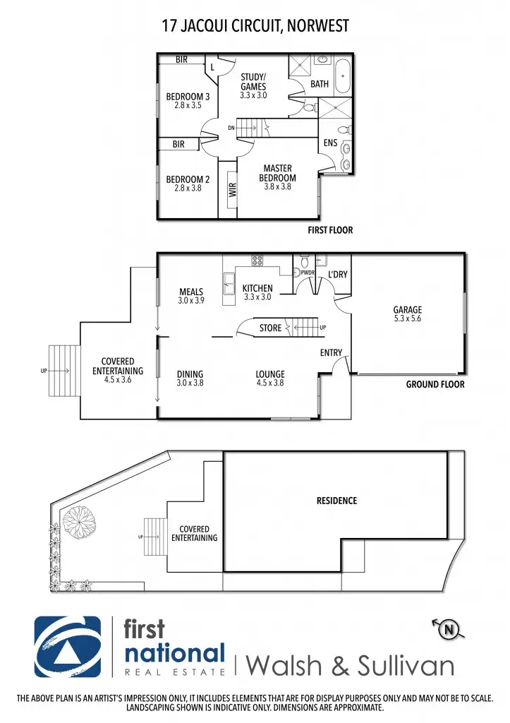 Floorplan of Homely house listing, 17 Jacqui Circuit, Baulkham Hills NSW 2153