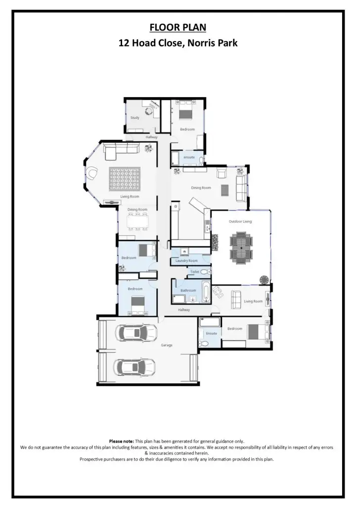 Floorplan of Homely house listing, 12 Hoad Close, Glenroy NSW 2640