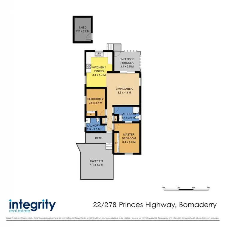 Floorplan of Homely unit listing, 22/278 Princes Highway, Bomaderry NSW 2541