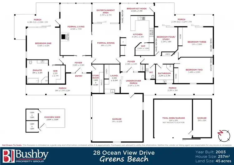 Floorplan of Homely house listing, 28 Ocean View Drive, Greens Beach TAS 7270