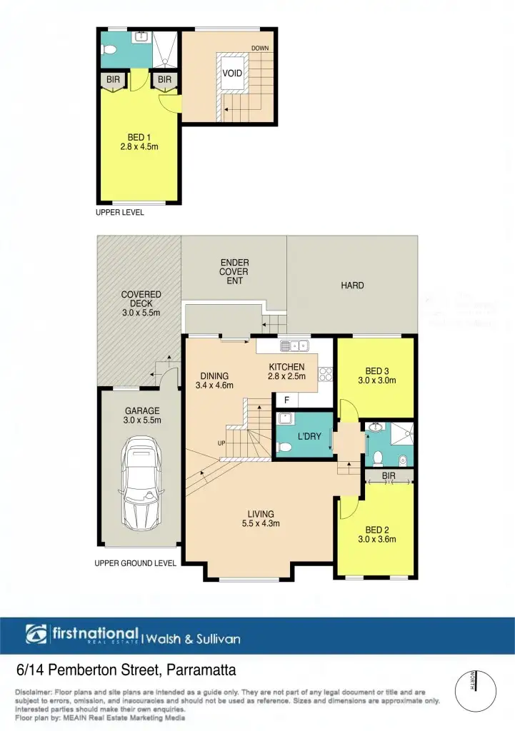 Floorplan of Homely townhouse listing, 6/14 Pemberton Street, Parramatta NSW 2150