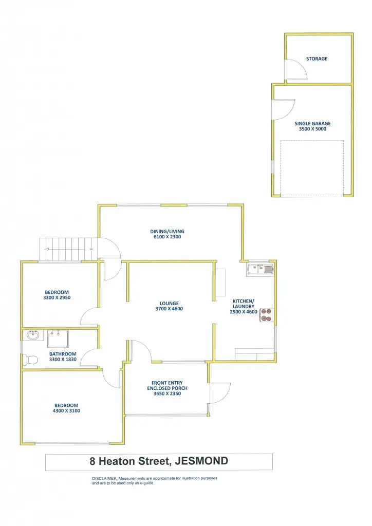 Floorplan of Homely house listing, 8 Heaton Street, Jesmond NSW 2299