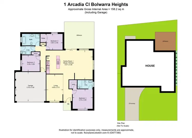 Floorplan of Homely house listing, 1 Arcadia Close, Bolwarra Heights NSW 2320