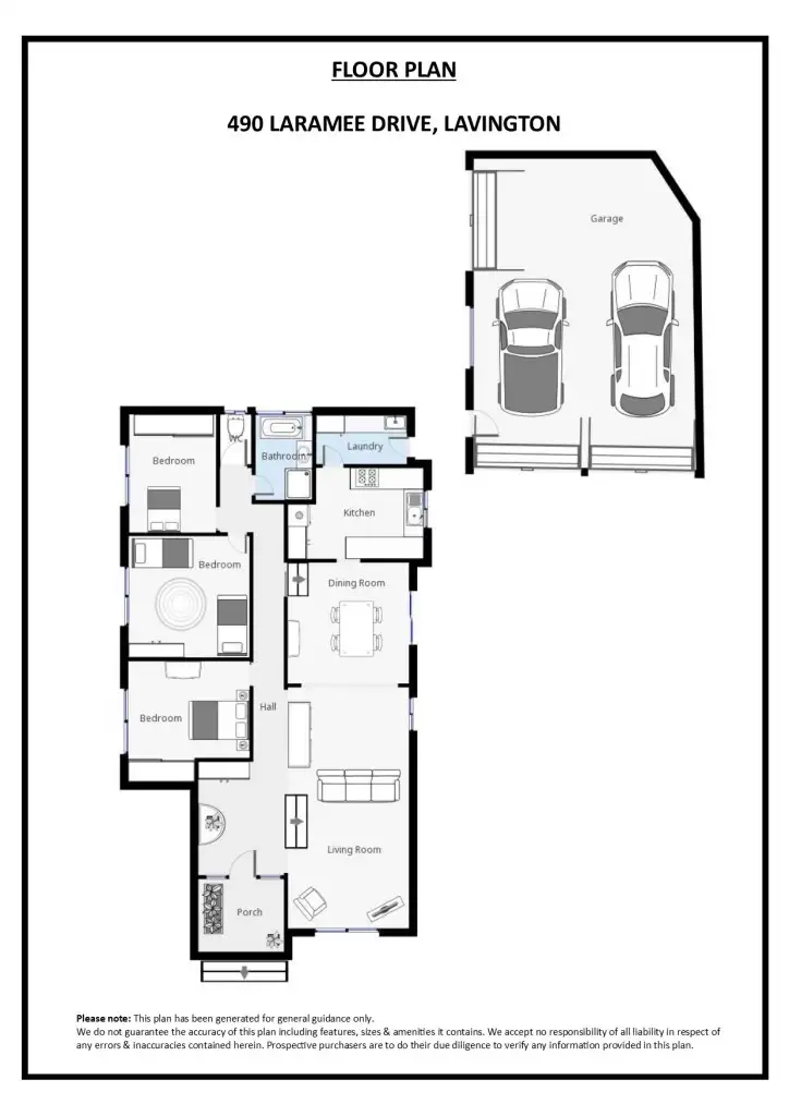 Floorplan of Homely house listing, 490 Laramee Drive, Lavington NSW 2641