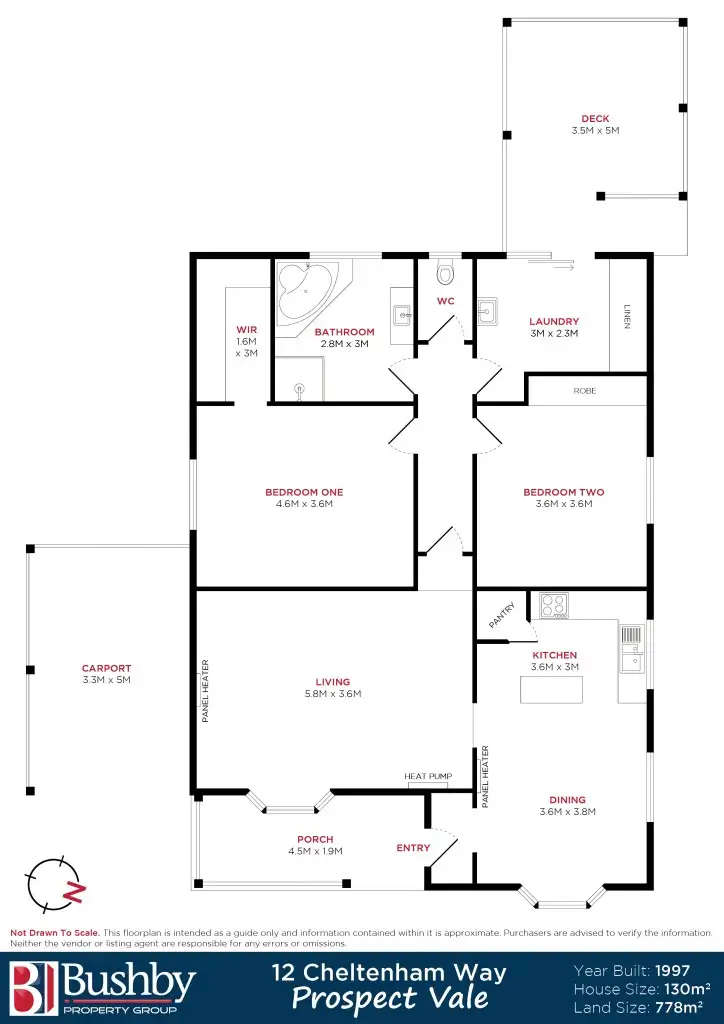 Floorplan of Homely house listing, 12 Cheltenham Way, Prospect Vale TAS 7250
