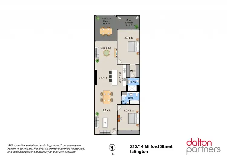 Floorplan of Homely apartment listing, 212/14 Milford Street, Islington NSW 2296