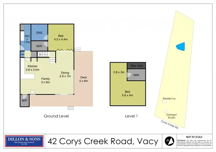 Floorplan of Homely rural property listing, 42 Corys Creek Road, Vacy NSW 2421
