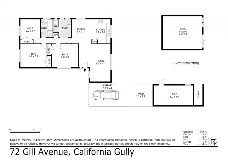 Floorplan of Homely house listing, 72 Gill Avenue, California Gully VIC 3556