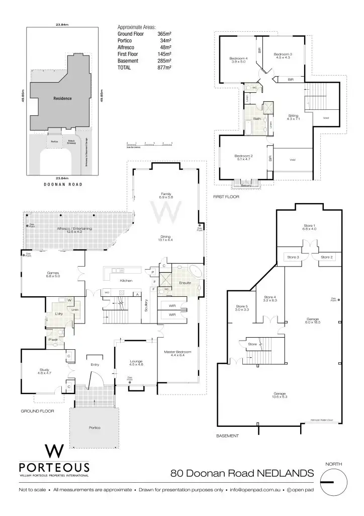 Floorplan of Homely house listing, 80 Doonan Road, Nedlands WA 6009