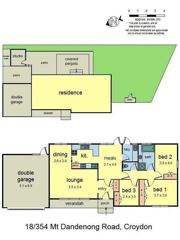 Floorplan of Homely unit listing, 18/354 Mt Dandenong Road, Croydon VIC 3136