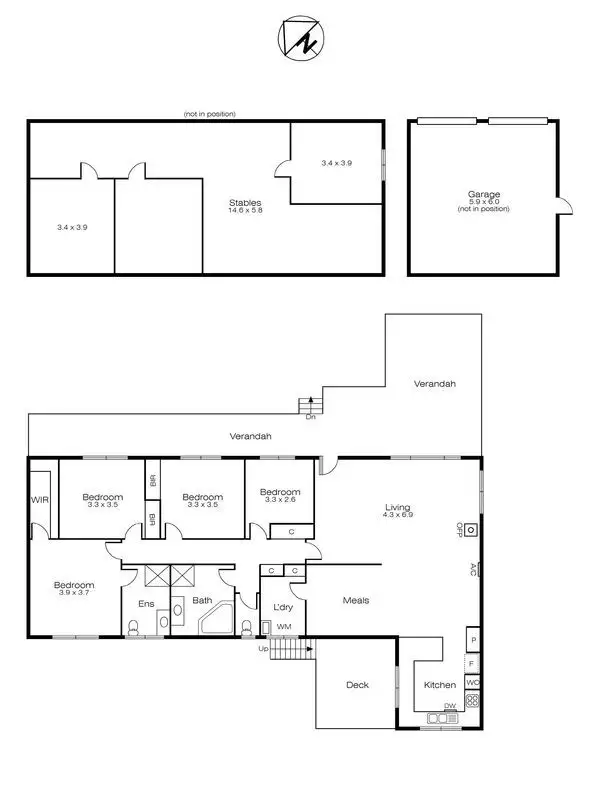 Floorplan of Homely house listing, 24 Nintingbool Road, Smythes Creek VIC 3351