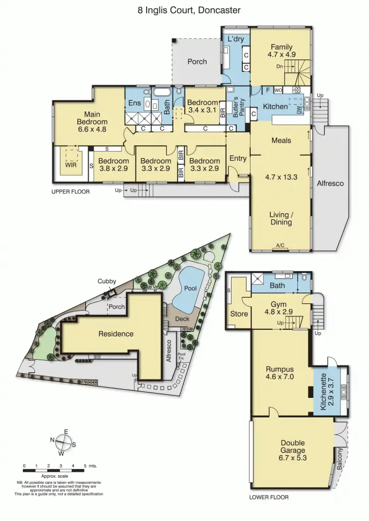 Floorplan of Homely house listing, 8 Inglis Court, Doncaster VIC 3108