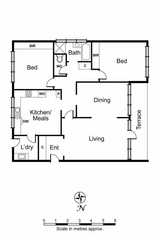 Floorplan of Homely apartment listing, 8/355 Glenferrie Road, Malvern VIC 3144
