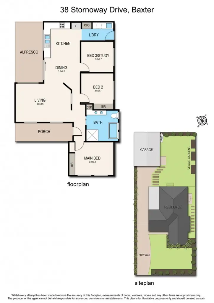 Floorplan of Homely house listing, 38 Stornoway Drive, Baxter VIC 3911