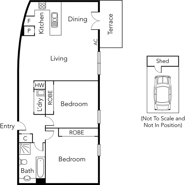 Floorplan of Homely apartment listing, 843/1 Esplanade West, Port Melbourne VIC 3207
