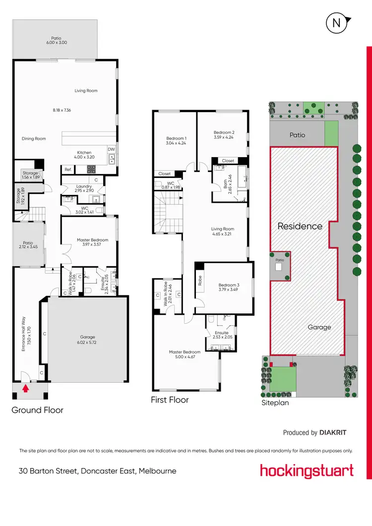 Floorplan of Homely townhouse listing, 30 Barton Street, Doncaster East VIC 3109