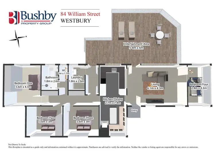 Floorplan of Homely house listing, 84 William Street, Westbury TAS 7303