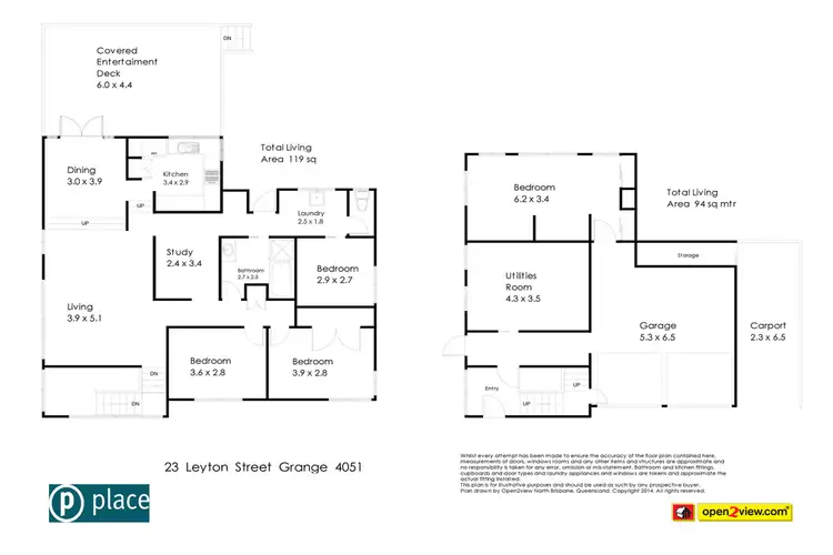 Floorplan of Homely house listing, 23 Leyton Street, Grange QLD 4051