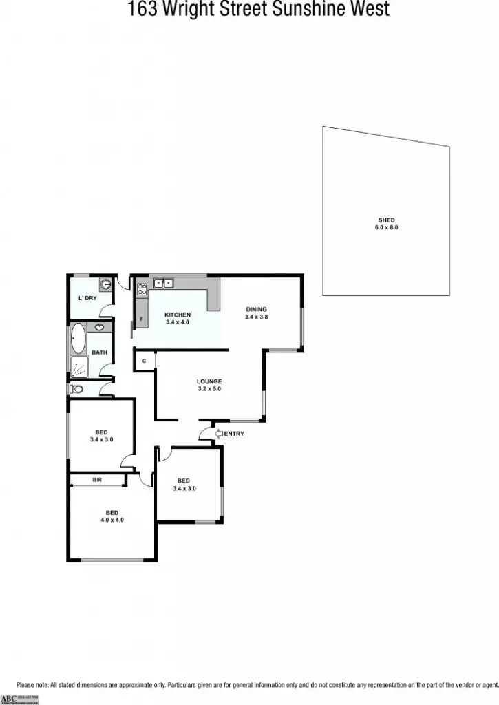 Floorplan of Homely house listing, 163 Wright Street, Sunshine West VIC 3020