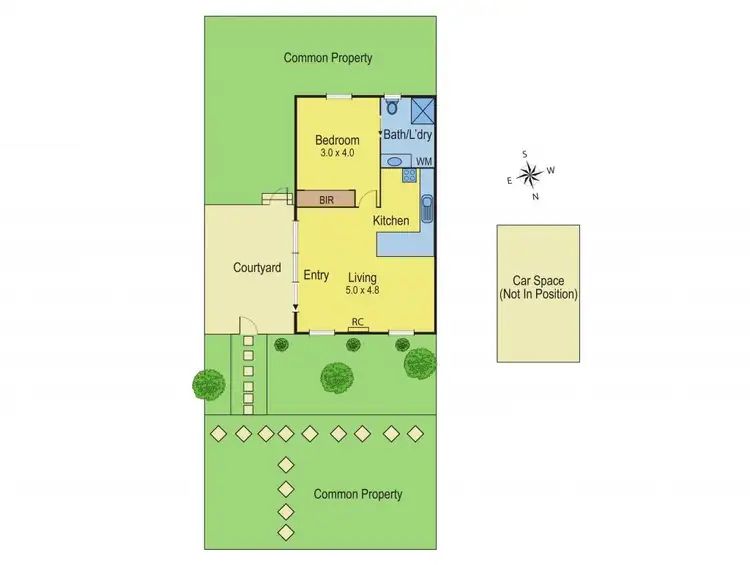 Floorplan of Homely unit listing, 3/379 Shannon Avenue, Newtown VIC 3220
