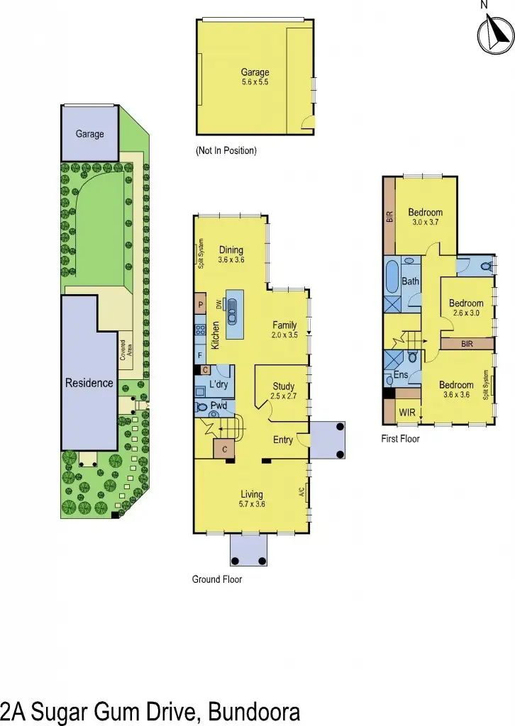 Floorplan of Homely townhouse listing, 2A Sugargum Drive, Bundoora VIC 3083