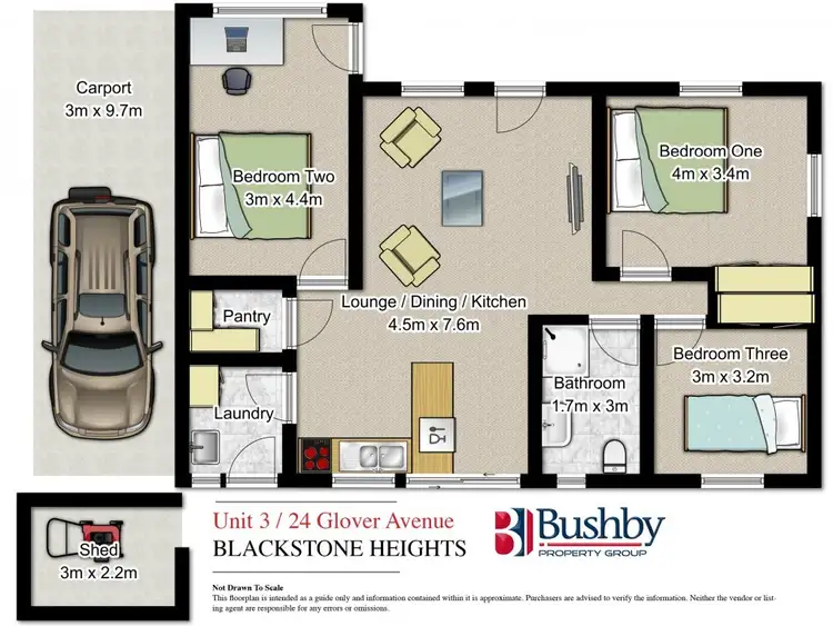 Floorplan of Homely unit listing, 3/24 Glover Avenue, Blackstone Heights TAS 7250