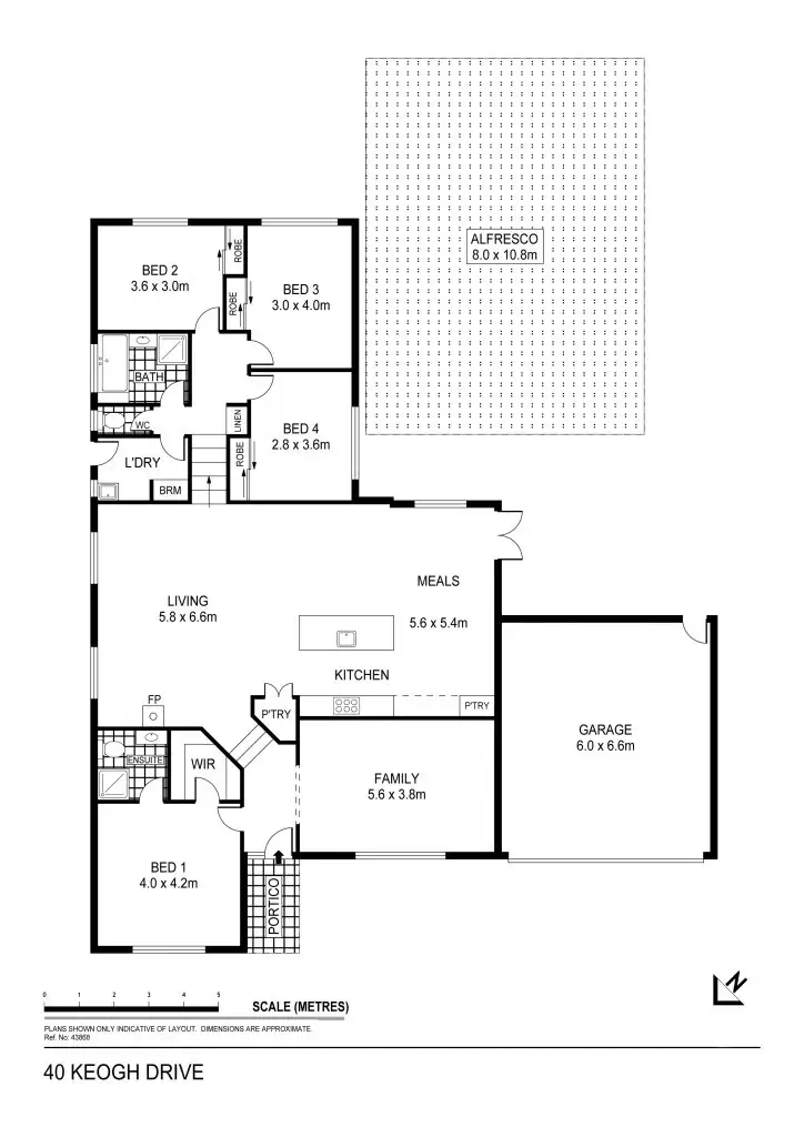 Floorplan of Homely house listing, 40 Keogh Drive, Spring Gully VIC 3550