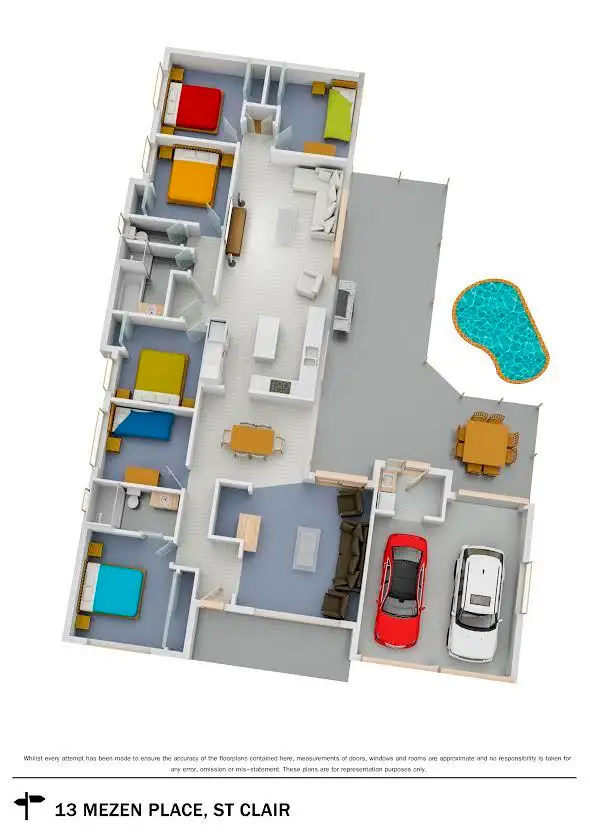 Floorplan of Homely house listing, 13 Mezen Place, St Clair NSW 2759