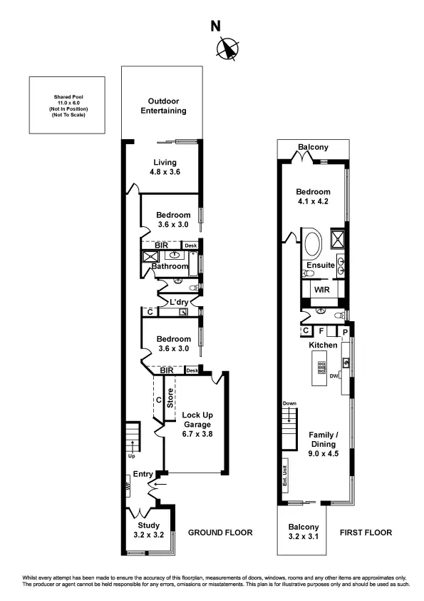 Floorplan of Homely townhouse listing, 1/231 Queen Street, Altona VIC 3018