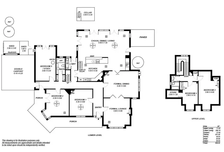 Floorplan of Homely house listing, 6 Balham Avenue, Kingswood SA 5062