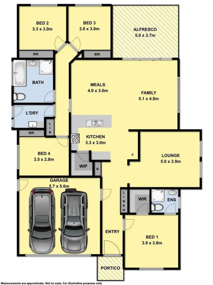 Floorplan of Homely house listing, 5 Cremin Court, Thurgoona NSW 2640