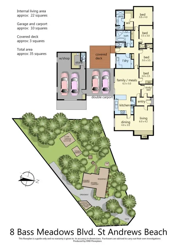 Floorplan of Homely house listing, 8 Bass Meadows Boulevard, St Andrews Beach VIC 3941