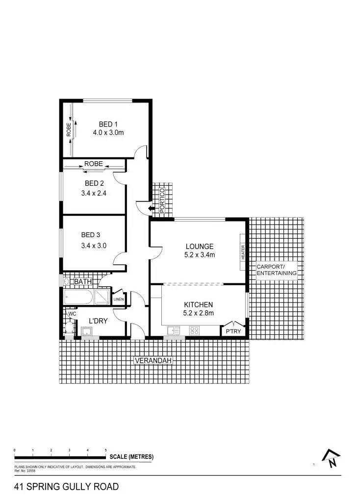 Floorplan of Homely house listing, 41 Spring Gully Road, Spring Gully VIC 3550