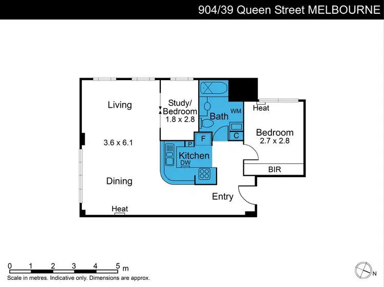 Floorplan of Homely apartment listing, 904/39 Queen Street, Melbourne VIC 3000