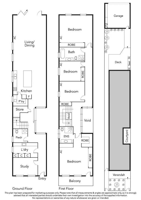 Floorplan of Homely house listing, 128 Clark Street, Port Melbourne VIC 3207