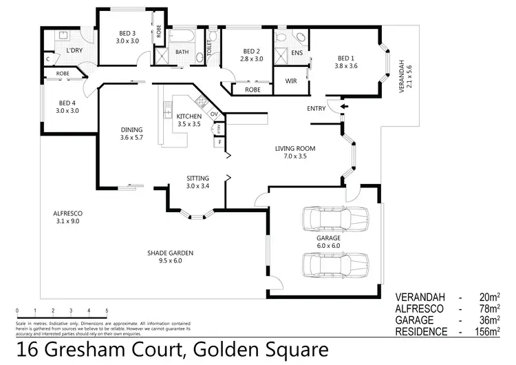 Floorplan of Homely house listing, 16 Gresham Court, Golden Square VIC 3555