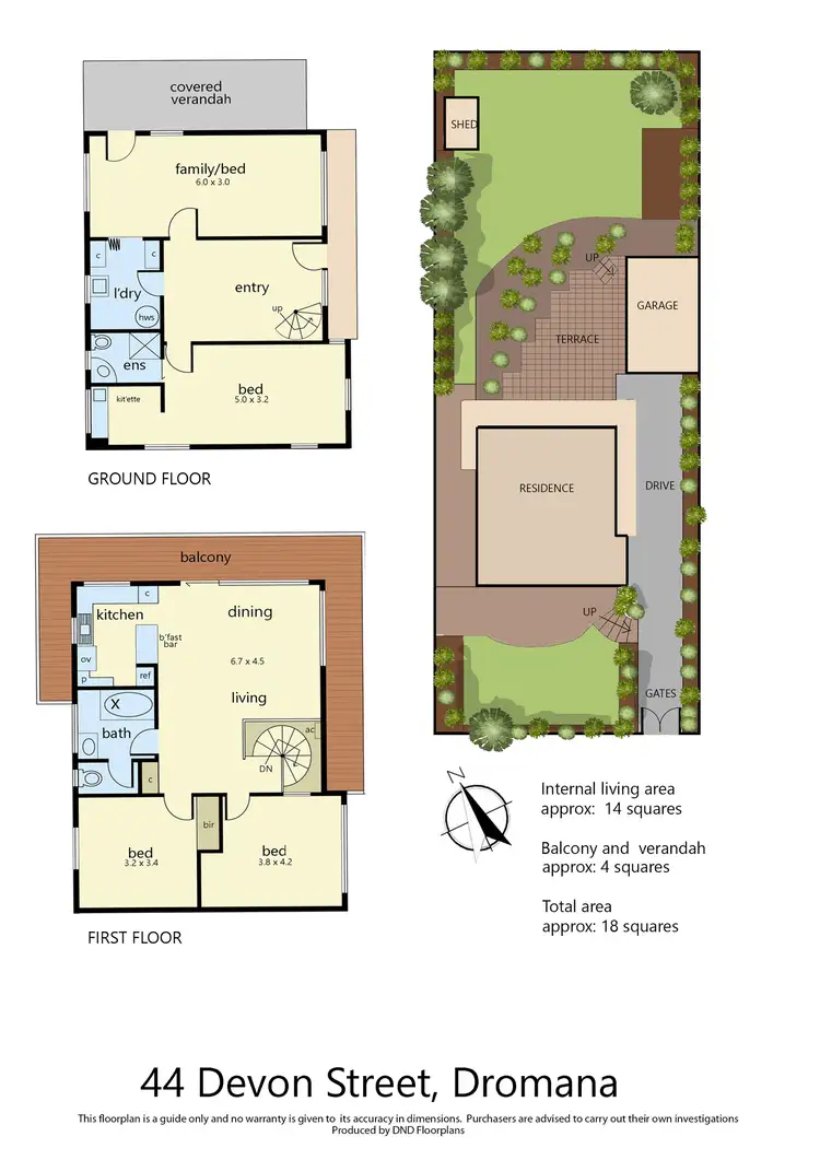 Floorplan of Homely house listing, 44 Devon Street, Dromana VIC 3936