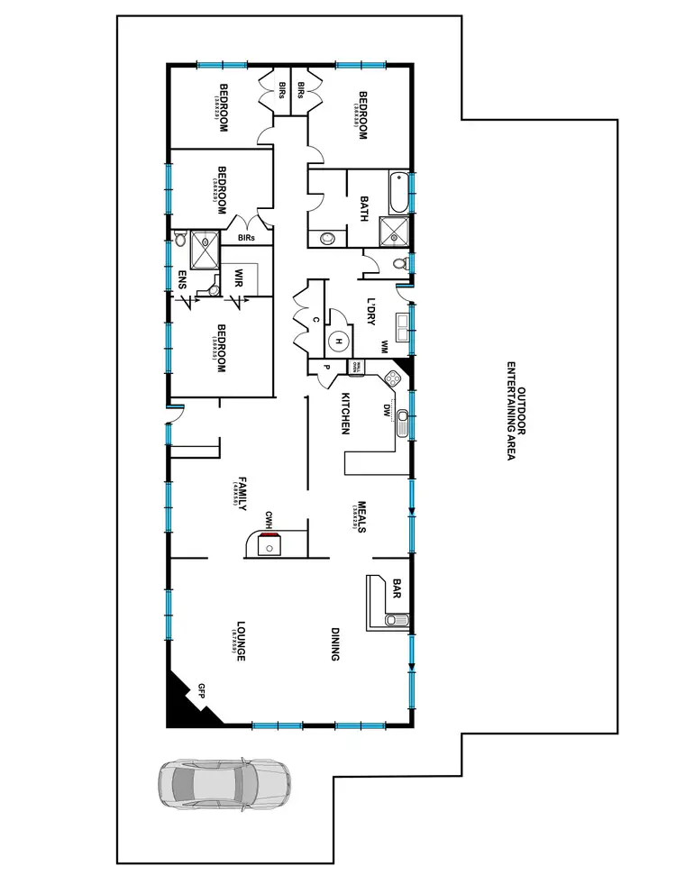 Floorplan of Homely house listing, 26 Rill Court, Haddon VIC 3351
