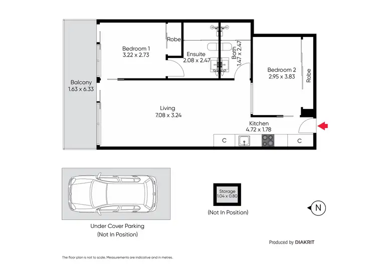 Floorplan of Homely apartment listing, 120/74 Queens Road, Melbourne VIC 3004