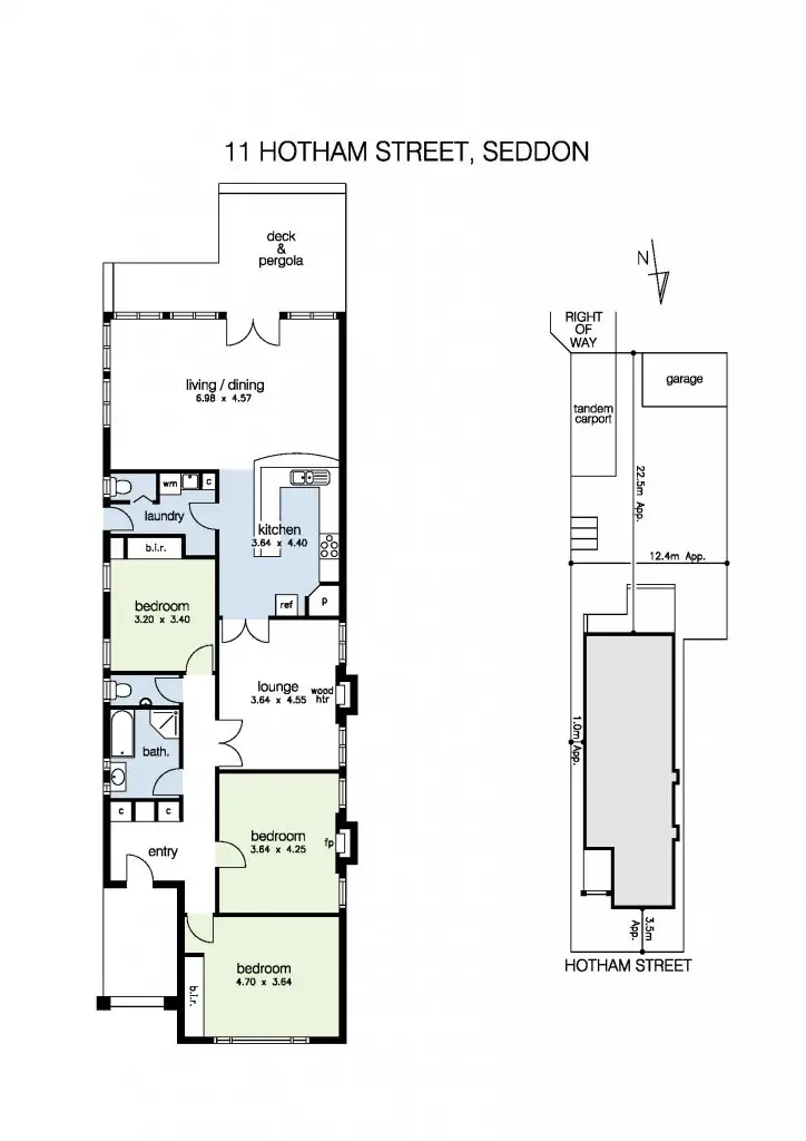 Floorplan of Homely house listing, 11 Hotham Street, Seddon VIC 3011