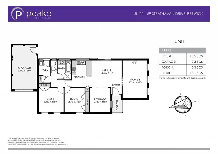 Floorplan of Homely unit listing, 1&2/59 Strathavan Drive, Berwick VIC 3806