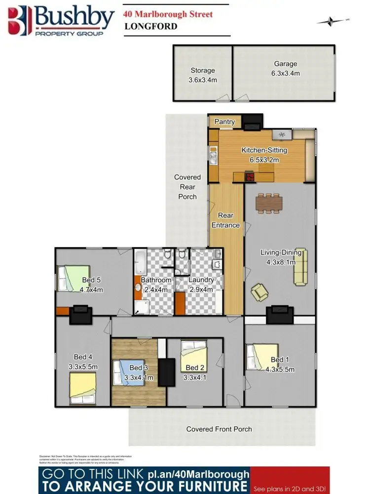 Floorplan of Homely house listing, 40 Marlborough Street., Longford TAS 7301