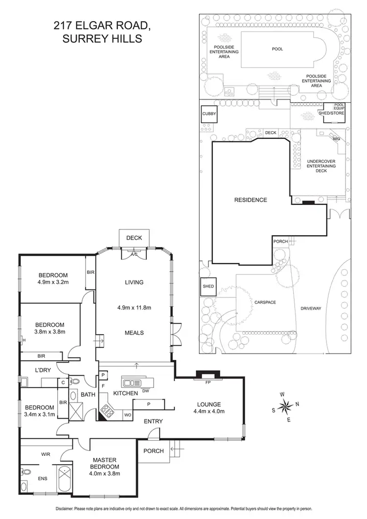 Floorplan of Homely house listing, 217 Elgar Road, Surrey Hills VIC 3127