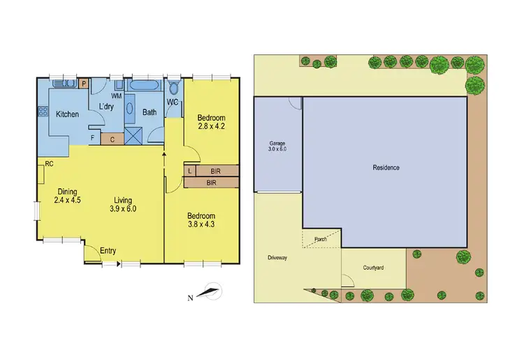Floorplan of Homely unit listing, 2/73 McCurdy Road, Herne Hill VIC 3218