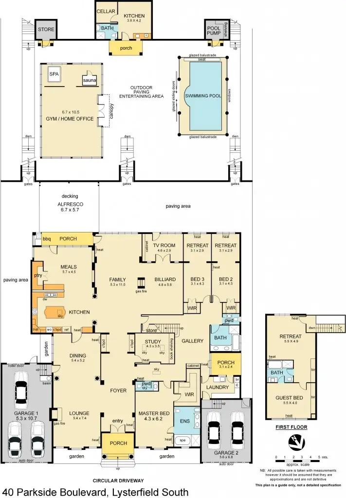 Floorplan of Homely house listing, 40 Parkside Boulevard, Lysterfield South VIC 3156