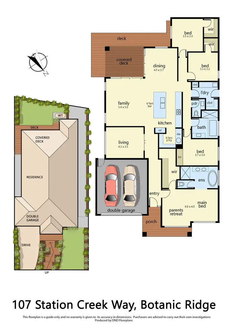 Floorplan of Homely house listing, 107 Station Creek Way, Botanic Ridge VIC 3977