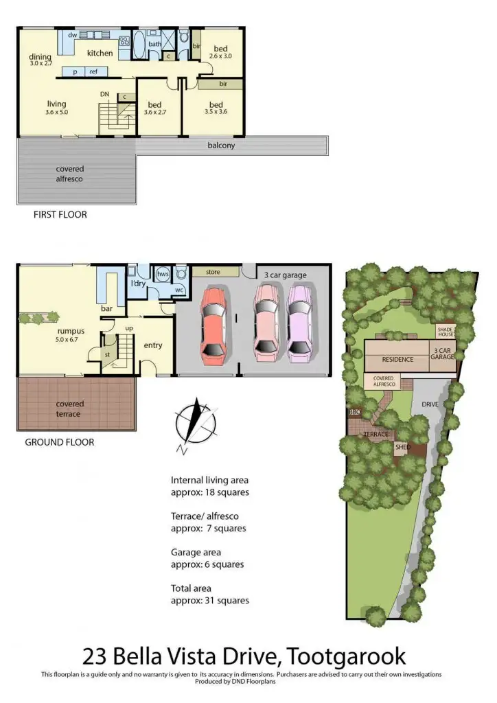 Floorplan of Homely house listing, 23 Bella Vista Drive, Tootgarook VIC 3941