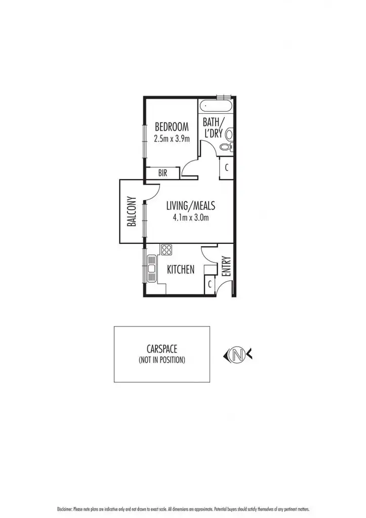 Floorplan of Homely apartment listing, 10/117 Anderson Road, Albion VIC 3020