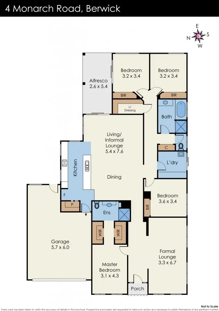 Floorplan of Homely house listing, 4 Monarch Road, Berwick VIC 3806